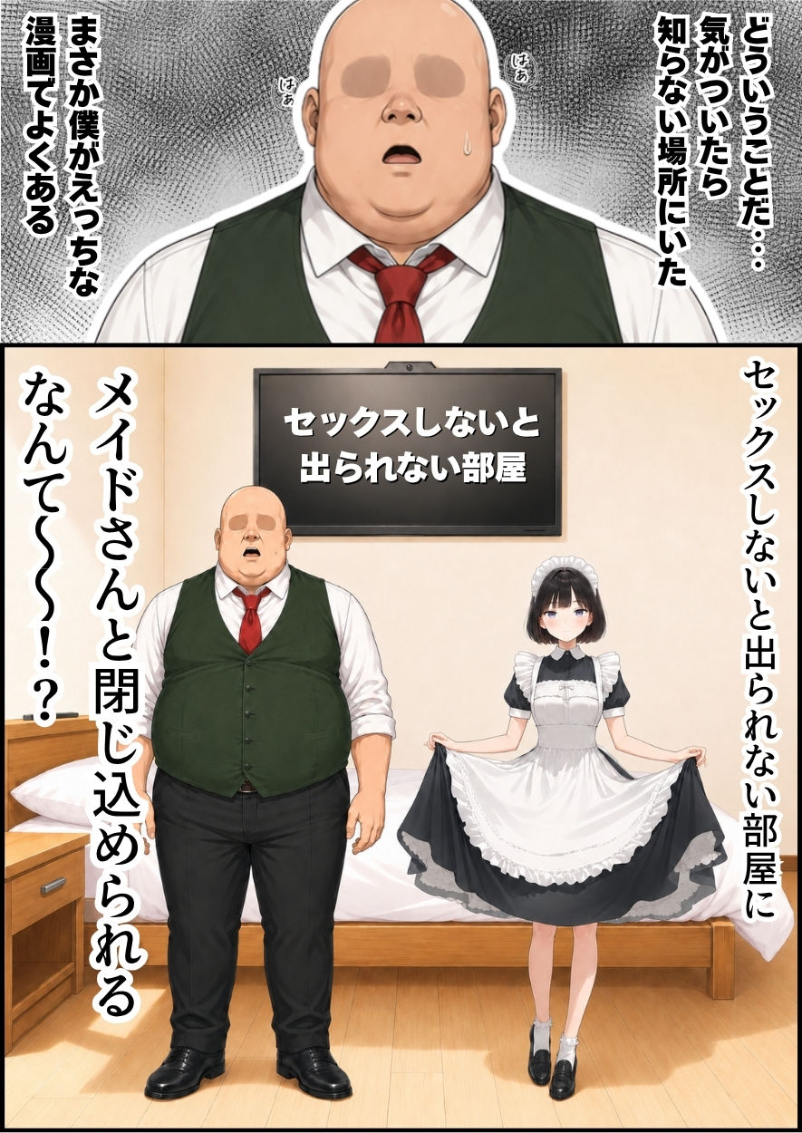 セックスしないと出られない部屋にジト目メイドさんと閉じ込められたんだが・・・ 画像1