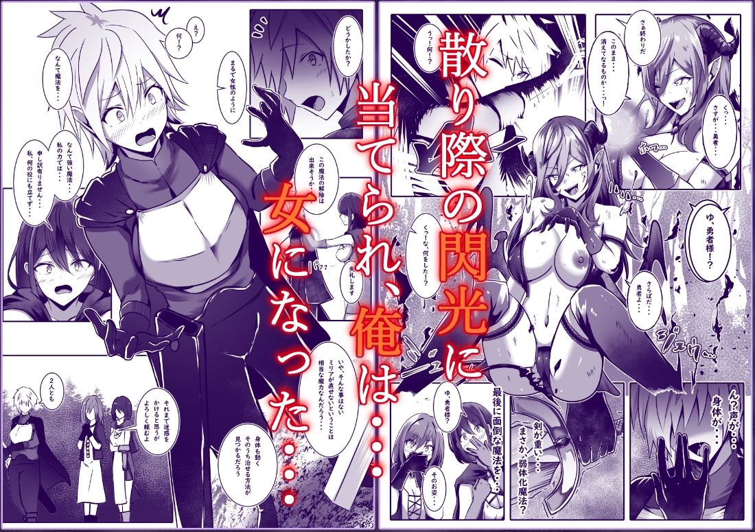 女になった勇者は仲間に抱かれる 画像2