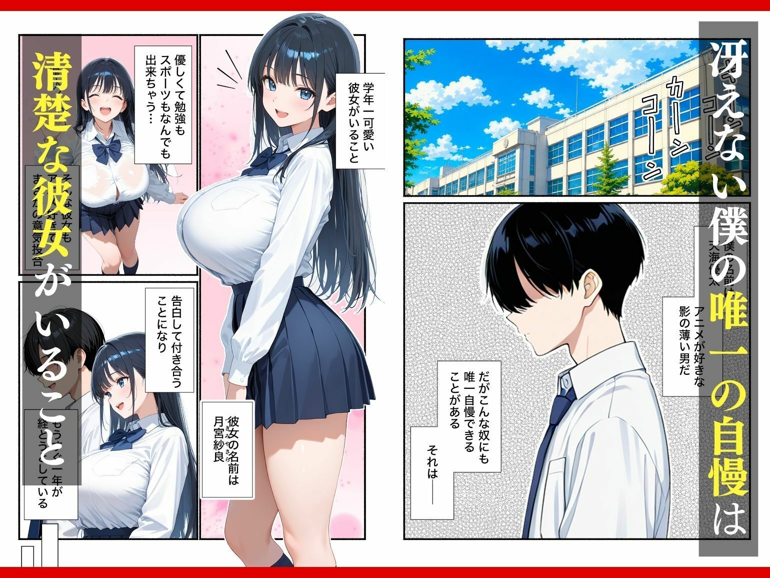 清楚系彼女が寝取られ絶頂しメス堕ちする話 画像1