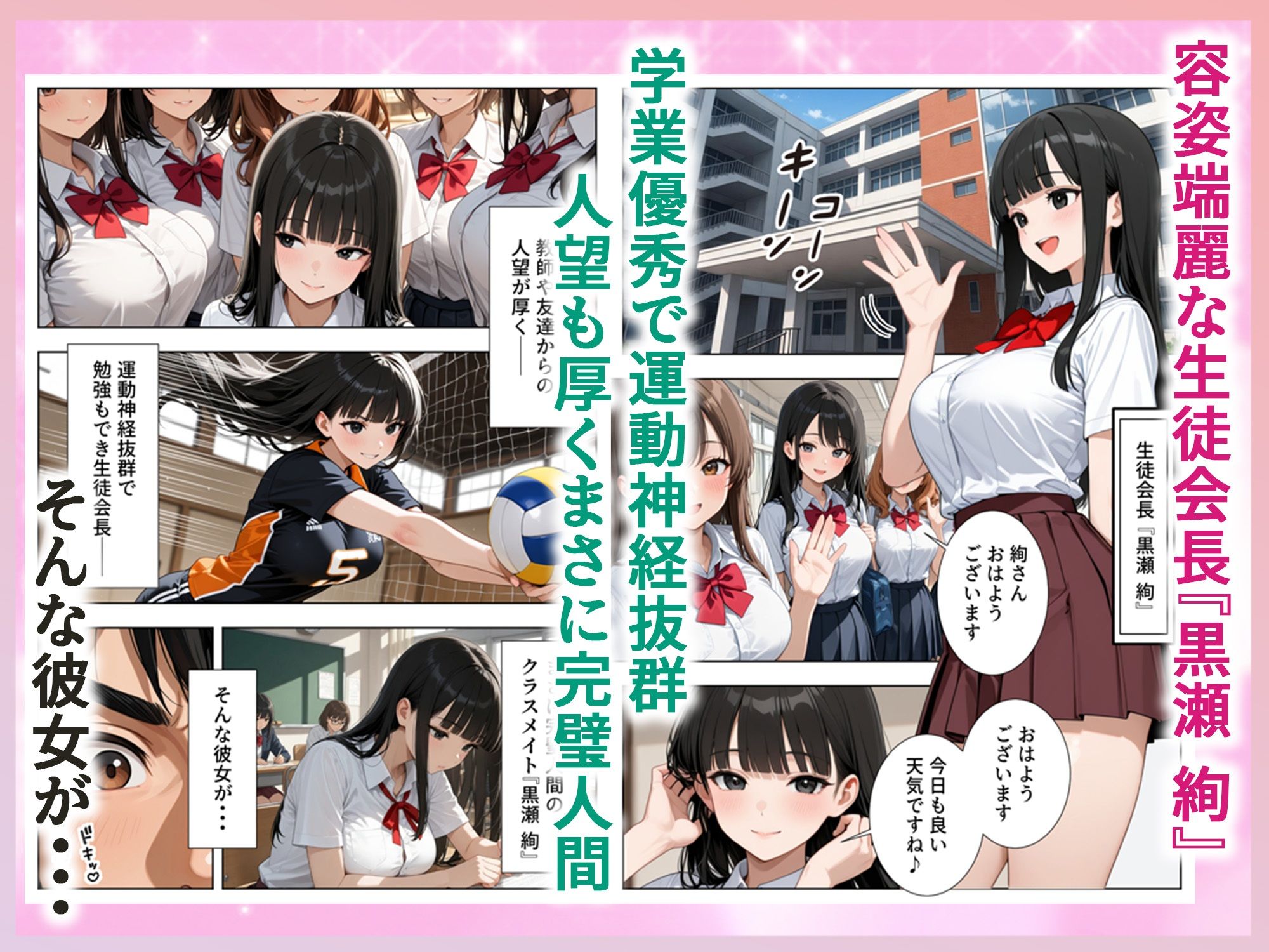 清純な生徒会長が快楽の果てにメス堕ちするまで 画像1
