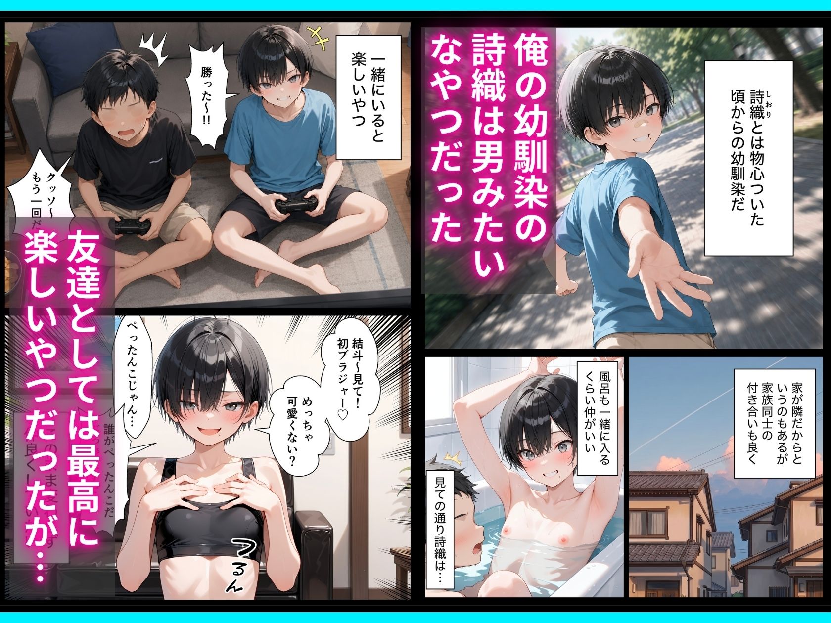 長身ボーイッシュ幼馴染との練習セックスは最高に気持ちいい 前編 画像1