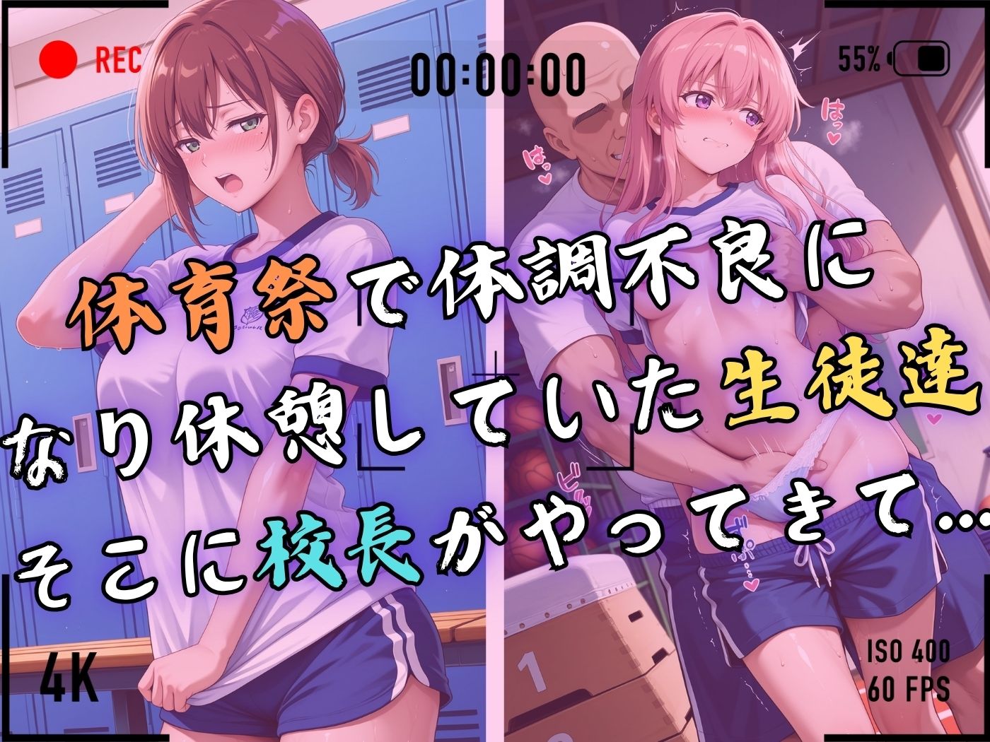 【4Kイラスト】1万3000人の生徒を抱いた校長による女子生徒への性指導(体育祭編) 画像4