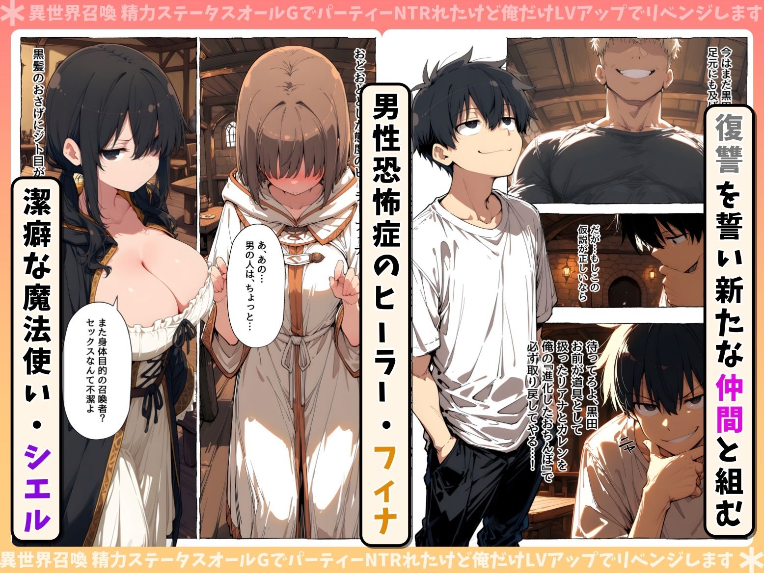異世界召喚 精力ステータスオールGでパーティーNTRれたけど俺だけLVアップでリベンジします 画像9