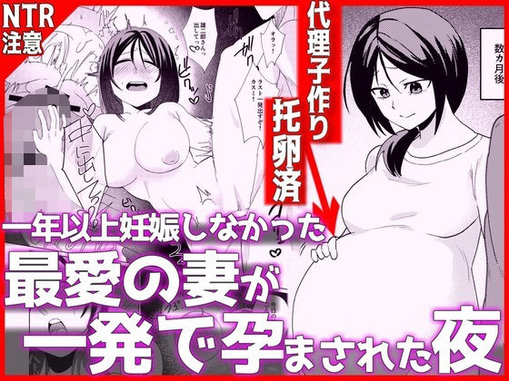 1年以上妊娠しなかった最愛の妻が一発で孕まされた夜