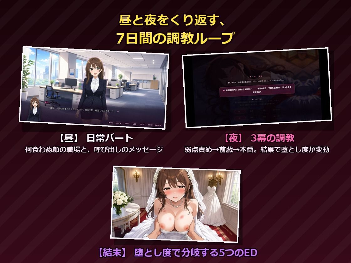 結婚半年前の貞淑OLを、触れて囁いて7日間で堕とすNTR 画像4