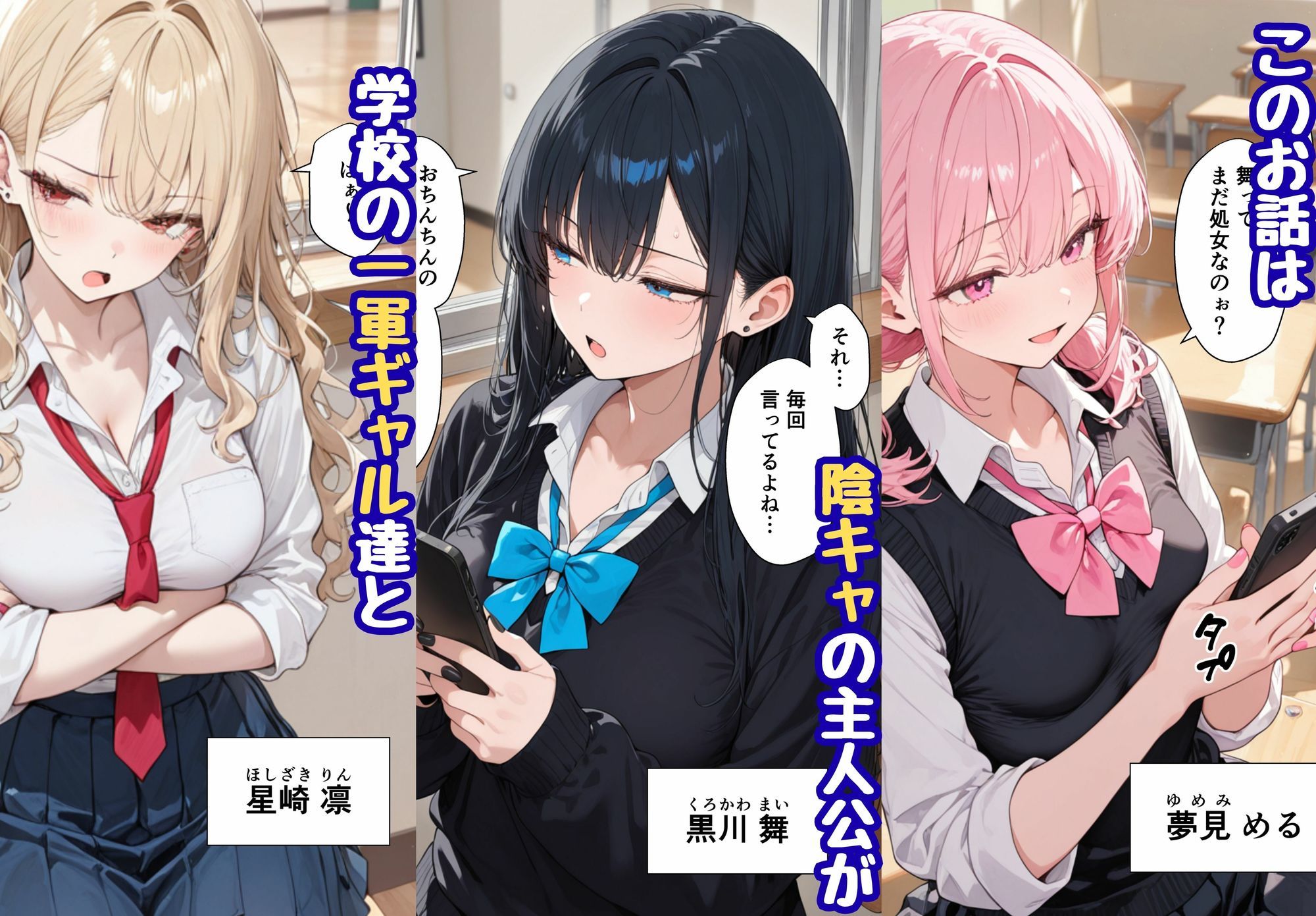 陰キャの僕がデカチンで学園の一軍ギャルとハーレムになった話 画像1