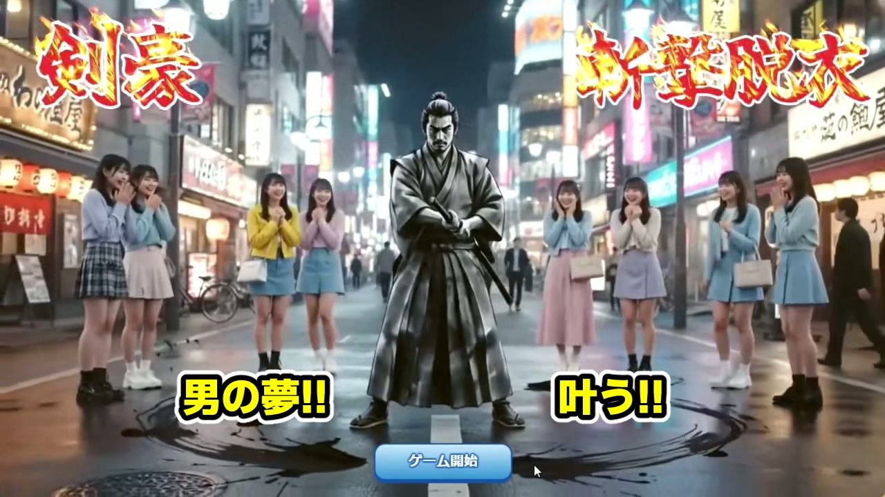 剣豪・斬撃脱衣ゲーム 111人斬り!! 〜即ハメ無許可中出し精液量10000倍〜 画像1