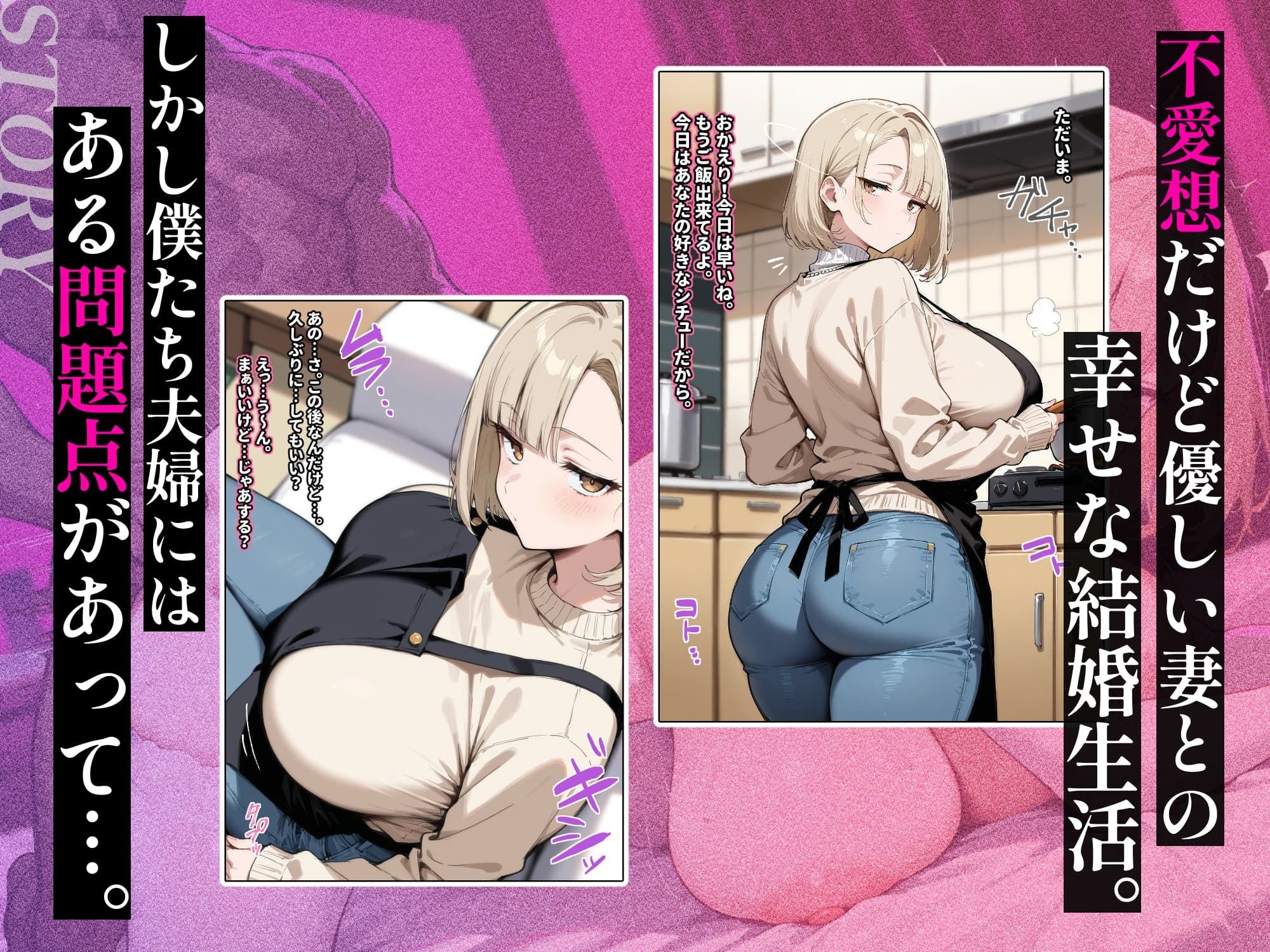 【セリフ付き】ジト目人妻を寝取らせたい〜妻が本当に寝取られるまで〜 画像2