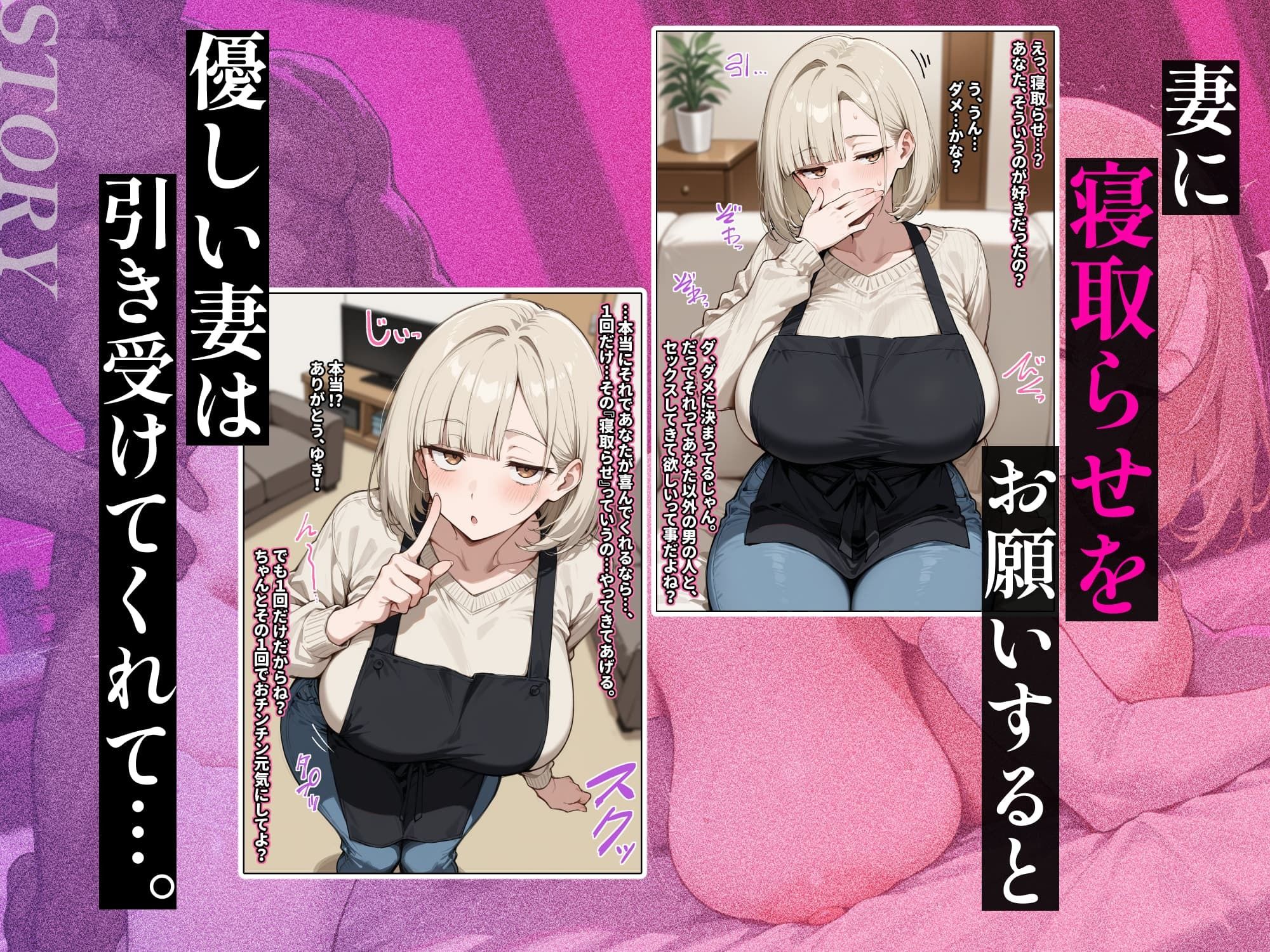 【セリフ付き】ジト目人妻を寝取らせたい〜妻が本当に寝取られるまで〜 画像5