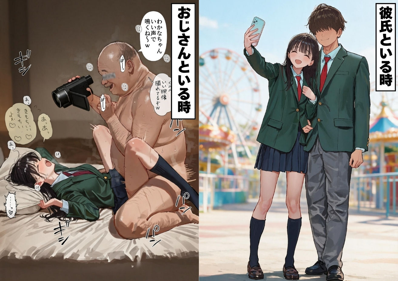 【素人ハメ撮りファイル1巻】僕の知らない所でおじさんと交尾する彼女、わかな(80/56/84) 画像10