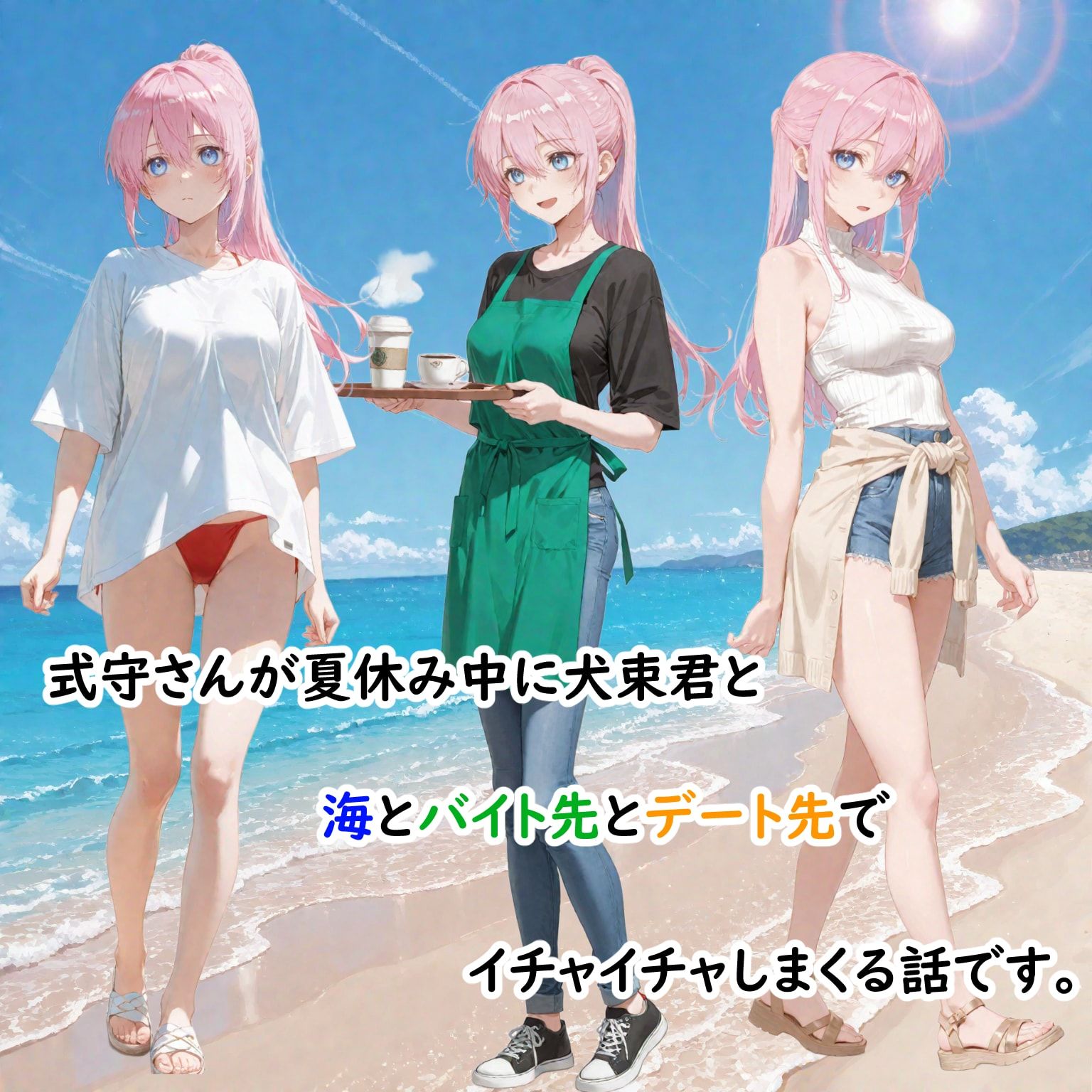 可愛いだけにされちゃう式守さん5(夏休みの式守さん) 画像1