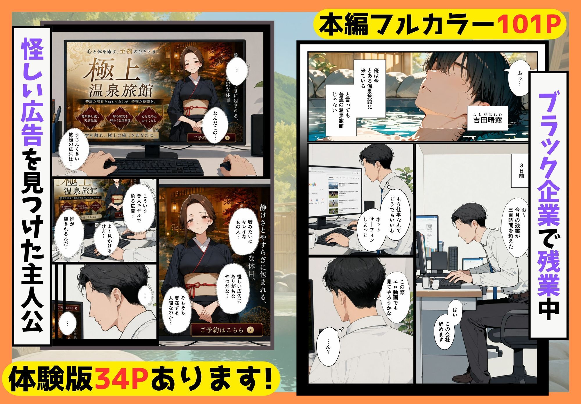 社畜の俺が、温泉旅館でギャル仲居×若女将のご奉仕ハーレムに!? 画像2