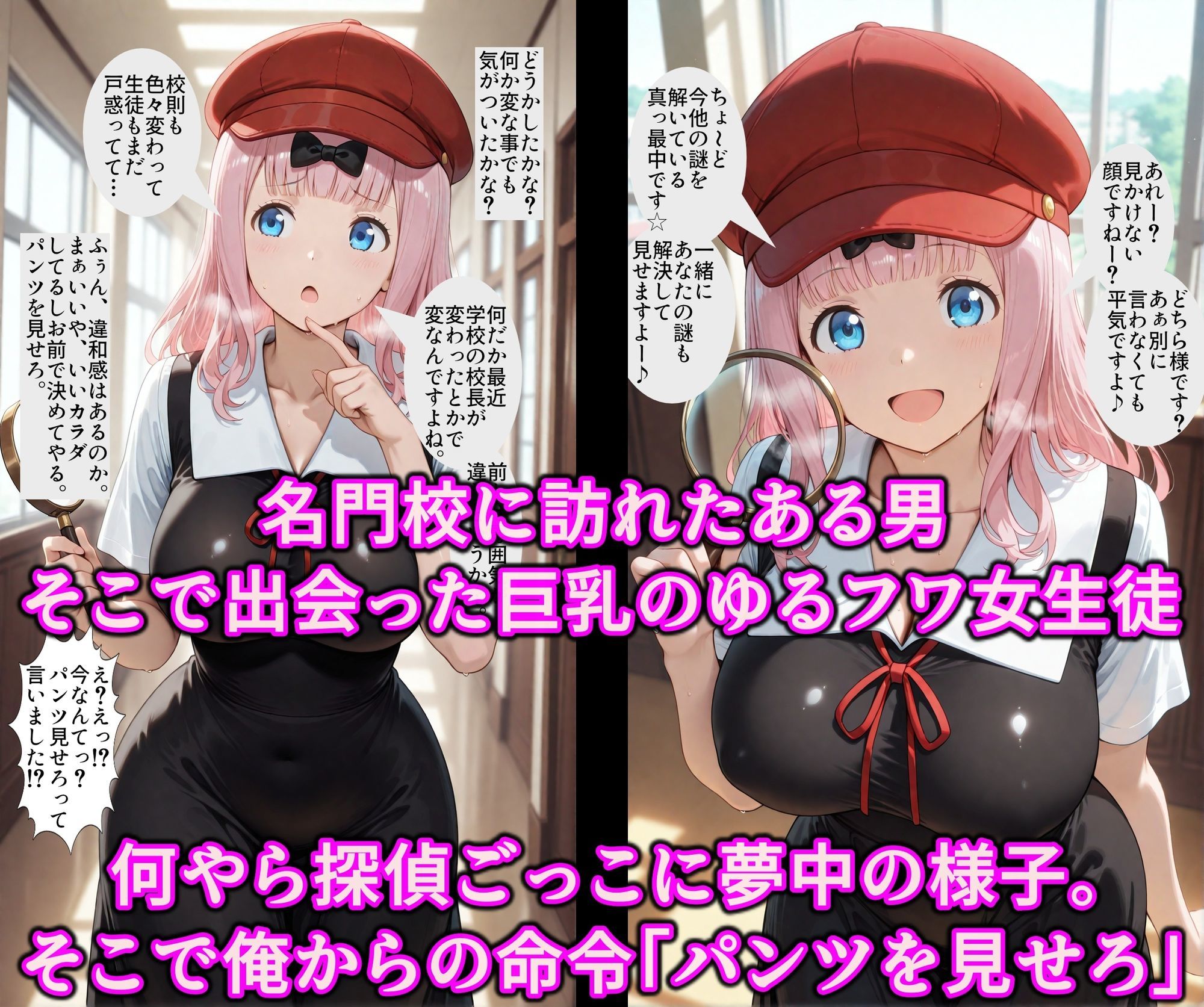 かぐや様達をエロ支配したい!!校則洗脳で生徒全員いいなり発情♪精子ベトベトでチンポ媚びる淫乱性奴 画像2