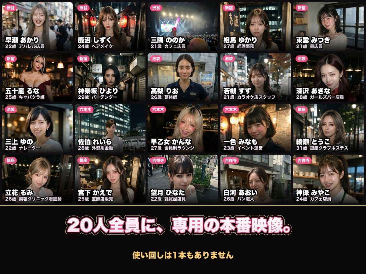 【実写系Hゲーム】ヤリモクしかいない出会い系アプリ 〜スワイプで即ハメ、素人娘20人全員とヤれる〜 画像2
